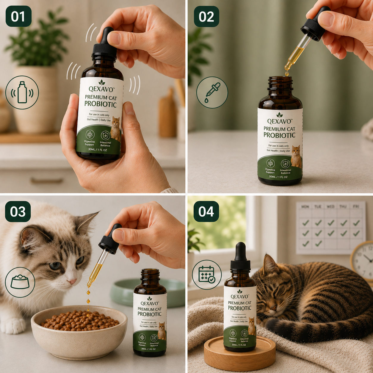 Qexavo™ Indoor Cat Probiotic Drops